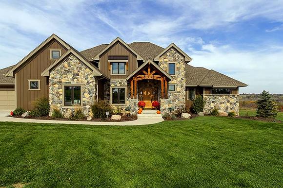 Craftsman, Traditional House Plan 75442 with 5 Beds, 5 Baths, 3 Car Garage Elevation