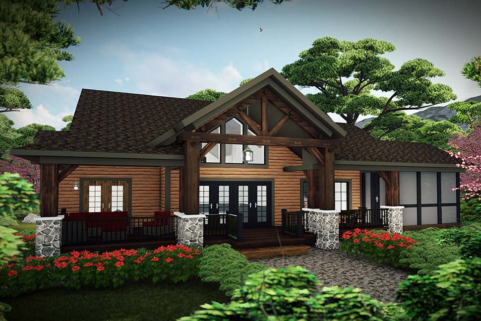 House Plan 75460 - Craftsman Style with 2225 Sq Ft, 3 Bed, 1 Bath