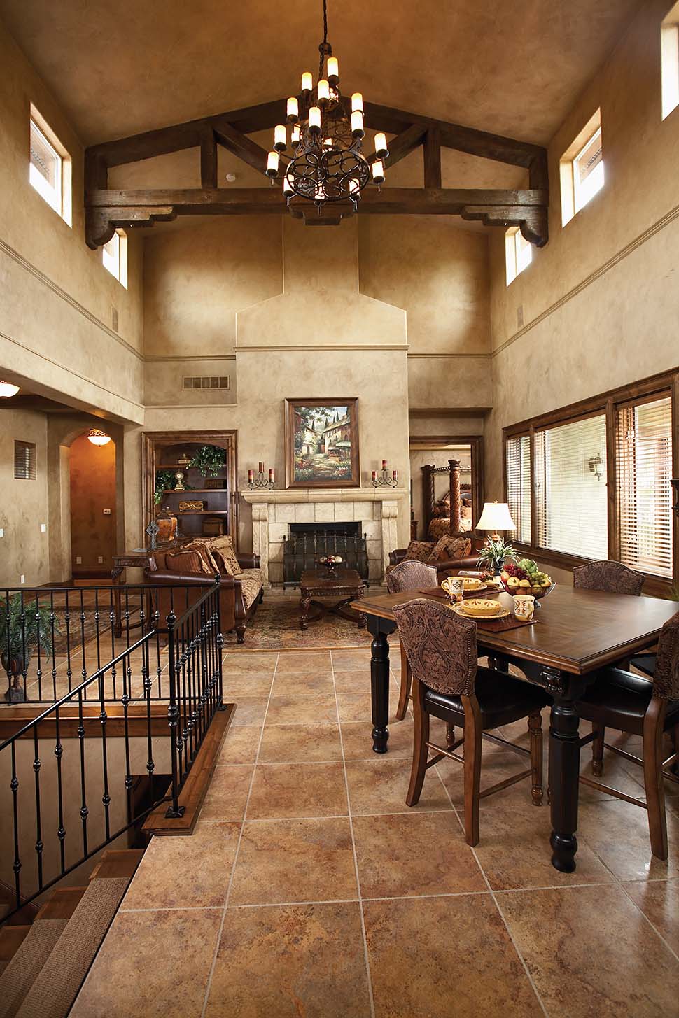 Southwest, Tuscan Plan with 3547 Sq. Ft., 4 Bedrooms, 3 Bathrooms, 3 Car Garage Picture 4
