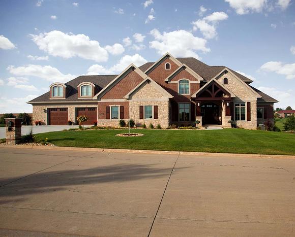Craftsman, Ranch, Traditional House Plan 75479 with 6 Beds, 5 Baths, 3 Car Garage Elevation