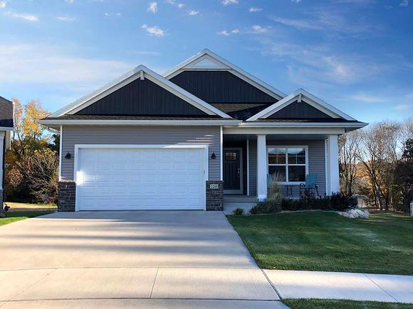 Bungalow, Cottage, Craftsman House Plan 75482 with 3 Beds, 3 Baths, 2 Car Garage Elevation