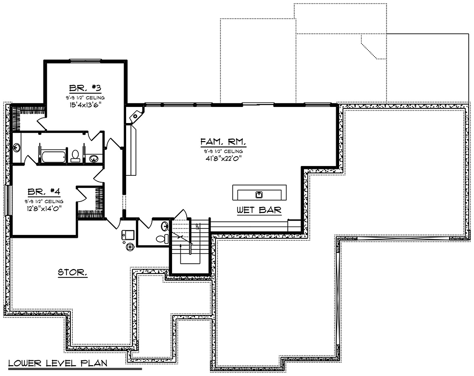 House Plan 75489 - Traditional Style with 4406 Sq Ft, 5 Bed, 3 Ba ...
