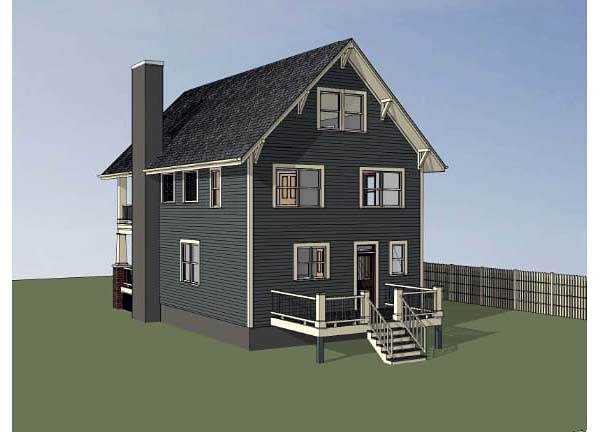Bungalow, Craftsman Plan with 1667 Sq. Ft., 3 Bedrooms, 3 Bathrooms Picture 2