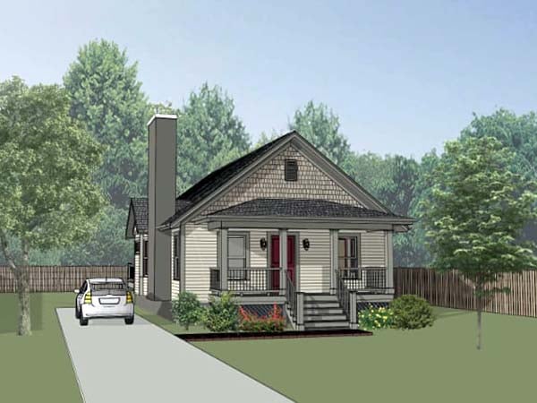 Bungalow House Plan 75524 with 2 Beds, 2 Baths Elevation