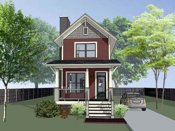 Colonial, Country, Southern House Plan 75525 with 2 Beds, 3 Baths Elevation
