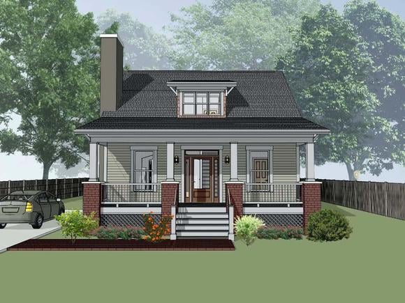 Bungalow, Cottage House Plan 75548 with 3 Beds, 2 Baths Elevation