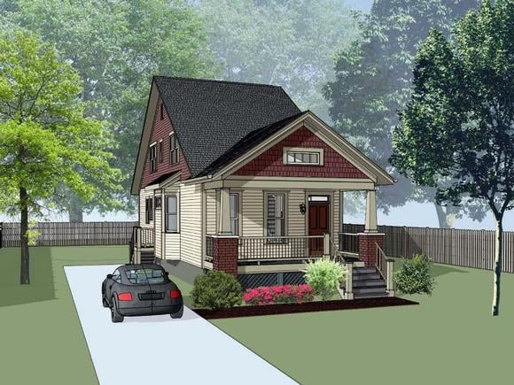 Cottage House Plan 75549 with 3 Beds, 3 Baths Elevation