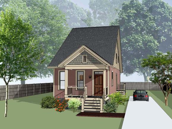 Cottage, Country House Plan 75564 with 4 Beds, 2 Baths Elevation
