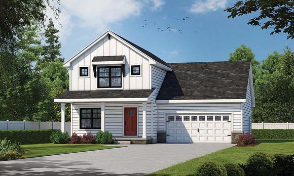 Country, Farmhouse, Traditional House Plan 75702 with 3 Beds, 3 Baths, 2 Car Garage Elevation