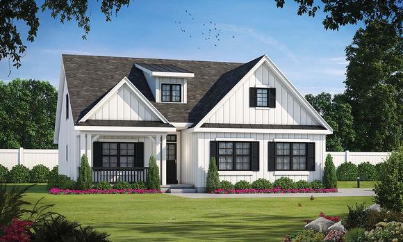 Farmhouse, Traditional House Plan 75705 with 4 Beds, 4 Baths, 2 Car Garage Elevation