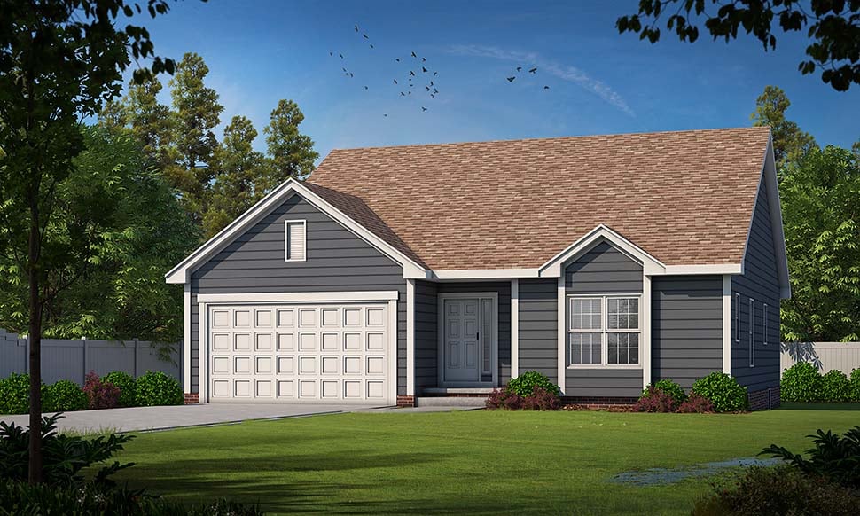 Traditional Plan with 1426 Sq. Ft., 3 Bedrooms, 3 Bathrooms, 2 Car Garage Picture 5