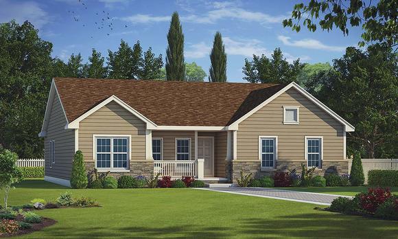 Traditional House Plan 75728 with 2 Beds, 3 Baths, 2 Car Garage Elevation