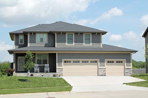 Craftsman, Traditional House Plan 75766 with 4 Beds, 3 Baths, 2 Car Garage Elevation