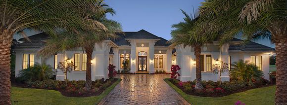 Mediterranean House Plan 75943 with 4 Beds, 5 Baths, 4 Car Garage Elevation