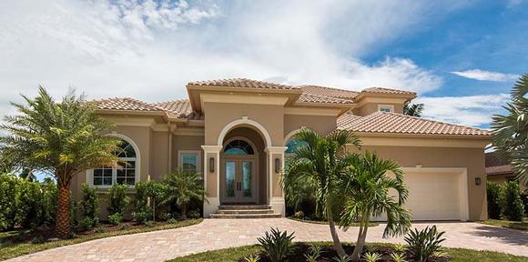 Mediterranean House Plan 75944 with 4 Beds, 4 Baths, 2 Car Garage Elevation