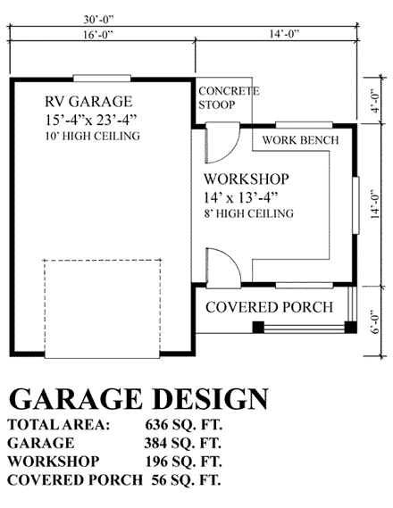 Craftsman, Ranch, Traditional 1 Car Garage Plan 76018 First Level Plan