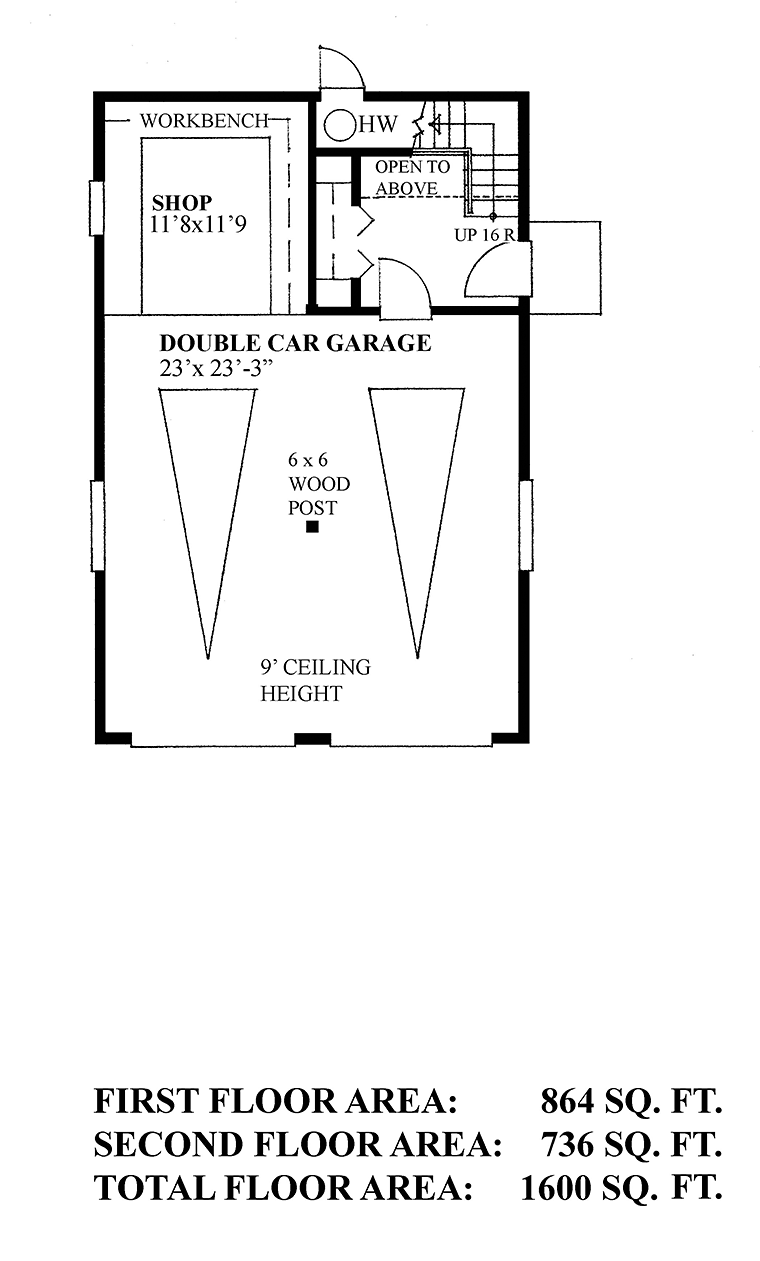 Garage Plan 76065 2 Car Garage