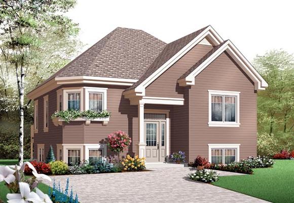 House Plan 76203 with 2 Beds, 1 Baths Elevation