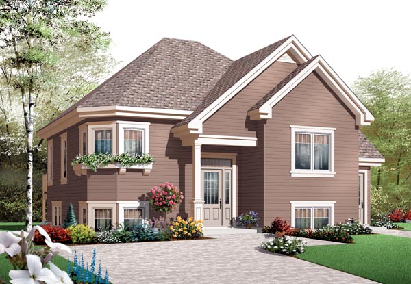 House Plan 76204 with 4 Beds, 2 Baths Elevation