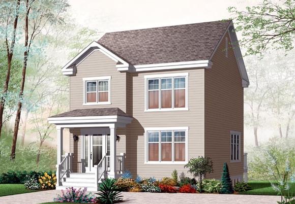 House Plan 76222 with 3 Beds, 2 Baths Elevation