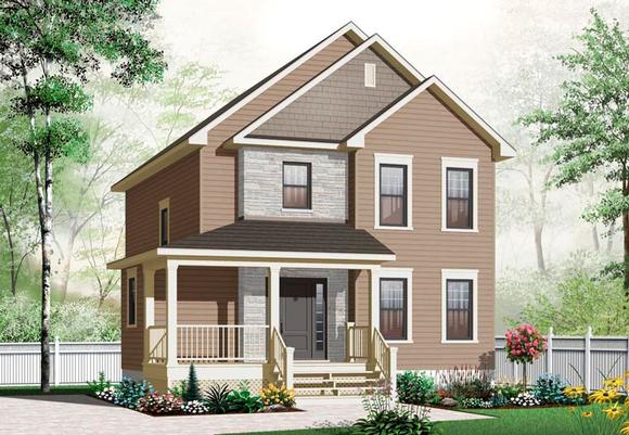 Country House Plan 76312 with 3 Beds, 2 Baths Elevation