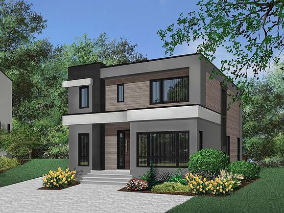 Contemporary, Modern House Plan 76501 with 3 Beds, 3 Baths Elevation
