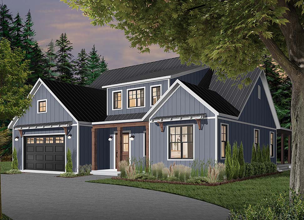 Cape Cod, Country, Craftsman, Farmhouse, Ranch Plan with 3354 Sq. Ft., 4 Bedrooms, 4 Bathrooms, 3 Car Garage Picture 4