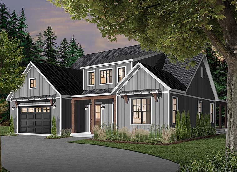 Cape Cod, Country, Craftsman, Farmhouse, Ranch Plan with 3354 Sq. Ft., 4 Bedrooms, 4 Bathrooms, 3 Car Garage Picture 6