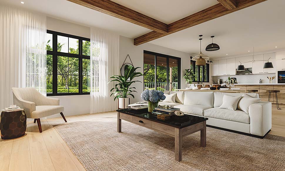 Country, Farmhouse Plan with 2380 Sq. Ft., 4 Bedrooms, 3 Bathrooms, 2 Car Garage Picture 8