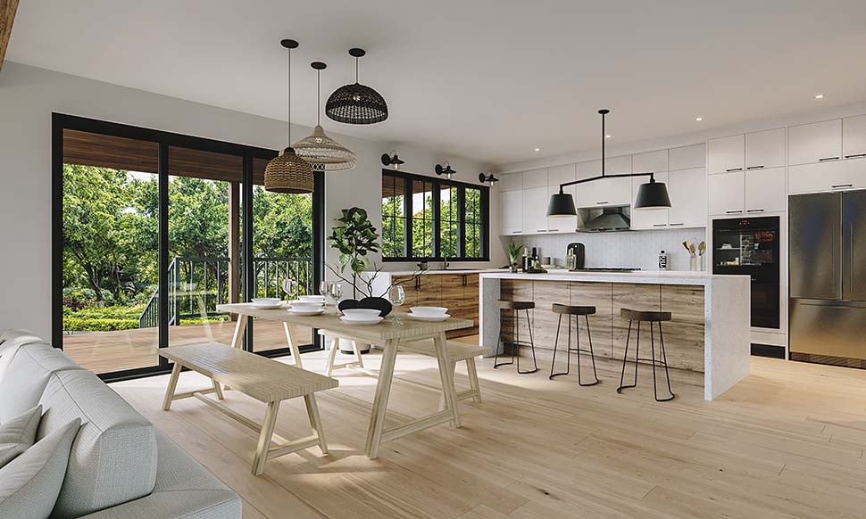 Country, Farmhouse Plan with 2380 Sq. Ft., 4 Bedrooms, 3 Bathrooms, 2 Car Garage Picture 9