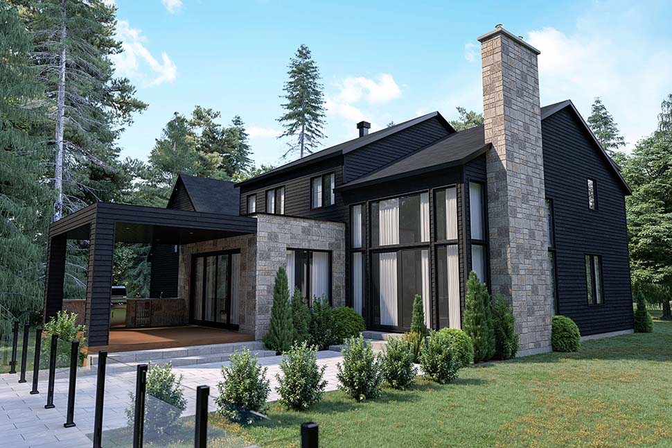 Craftsman, Farmhouse Plan with 2965 Sq. Ft., 4 Bedrooms, 3 Bathrooms, 2 Car Garage Picture 11