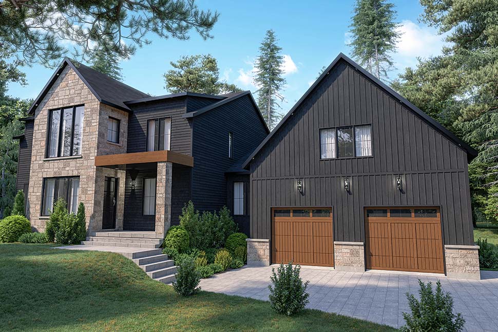 Craftsman, Farmhouse Plan with 2965 Sq. Ft., 4 Bedrooms, 3 Bathrooms, 2 Car Garage Picture 14