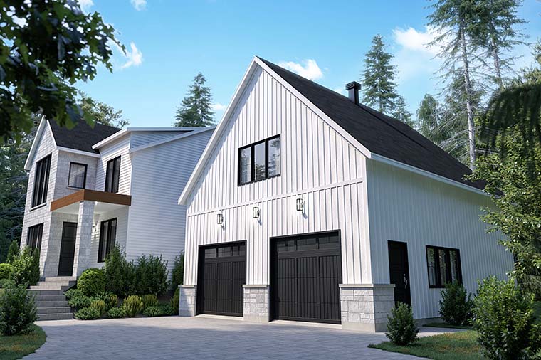 Craftsman, Farmhouse Plan with 2965 Sq. Ft., 4 Bedrooms, 3 Bathrooms, 2 Car Garage Picture 6