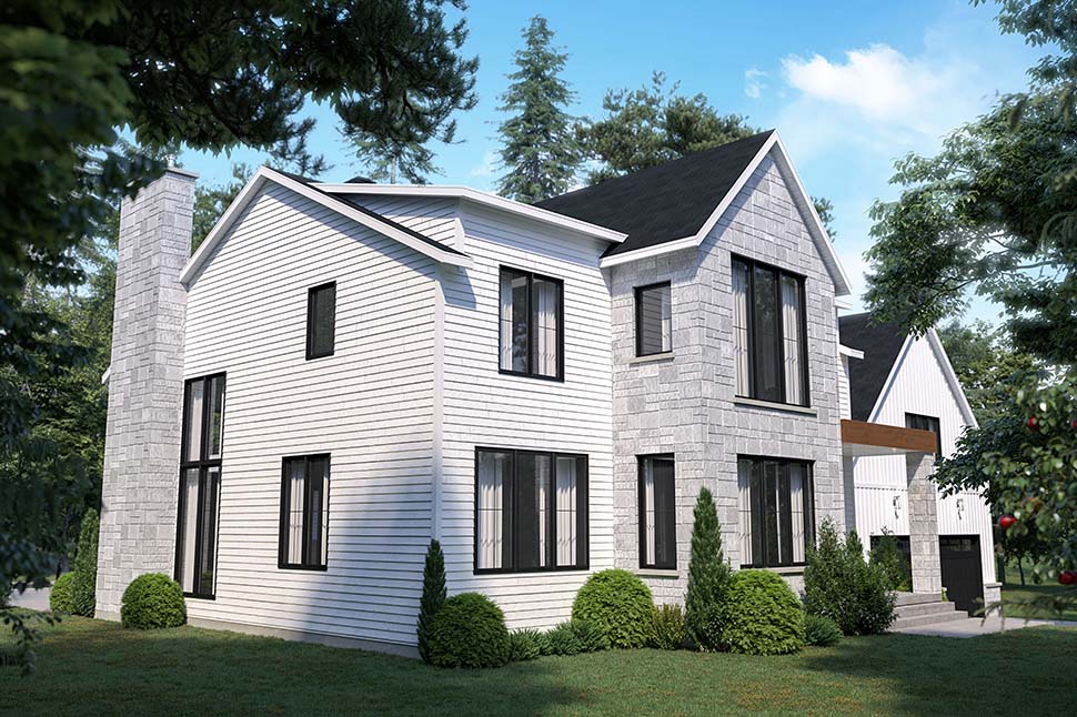 Craftsman, Farmhouse Plan with 2965 Sq. Ft., 4 Bedrooms, 3 Bathrooms, 2 Car Garage Picture 7