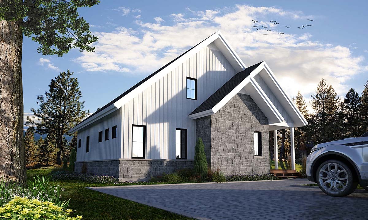 Farmhouse, Traditional Plan with 1876 Sq. Ft., 3 Bedrooms, 3 Bathrooms Picture 3