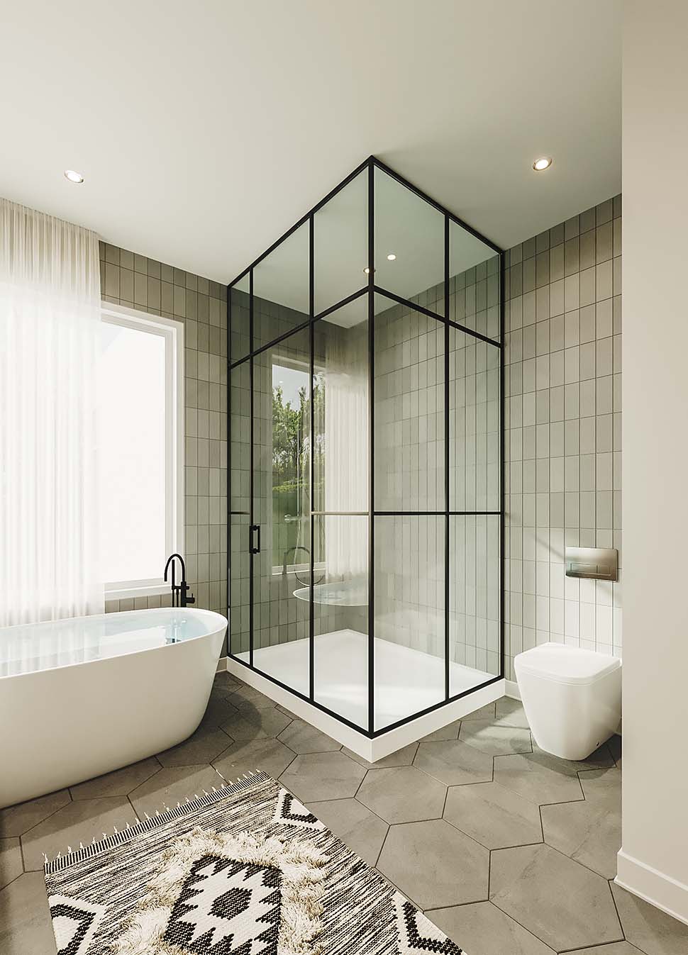 Cabin, Contemporary, Cottage, Craftsman, Farmhouse, Modern Plan with 2080 Sq. Ft., 3 Bedrooms, 2 Bathrooms, 1 Car Garage Picture 14