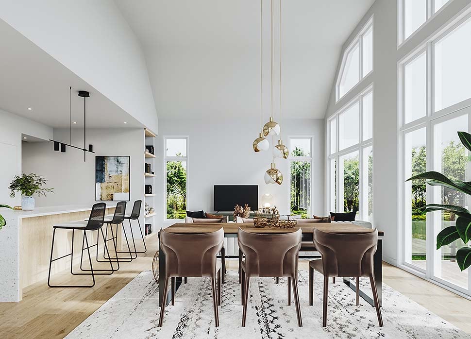 Cabin, Contemporary, Cottage, Craftsman, Farmhouse, Modern Plan with 2080 Sq. Ft., 3 Bedrooms, 2 Bathrooms, 1 Car Garage Picture 8