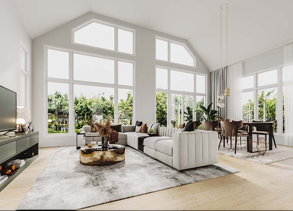 Cabin, Contemporary, Cottage, Craftsman, Farmhouse, Modern Plan with 2080 Sq. Ft., 3 Bedrooms, 2 Bathrooms, 1 Car Garage Picture 10