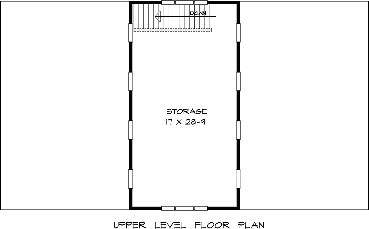 Craftsman 2 Car Garage Plan 76700 Level Two