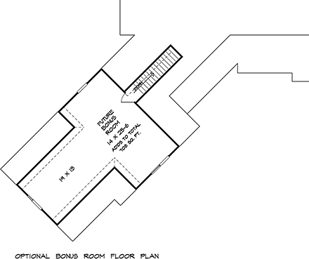 Craftsman, Farmhouse House Plan 76704 with 3 Beds, 3 Baths, 3 Car Garage Second Level Plan