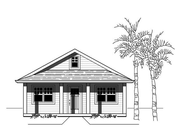 Bungalow, Craftsman, Southern House Plan 76808 with 3 Beds, 2 Baths Elevation