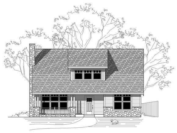 Craftsman, Farmhouse, Traditional House Plan 76827 with 3 Beds, 3 Baths Elevation