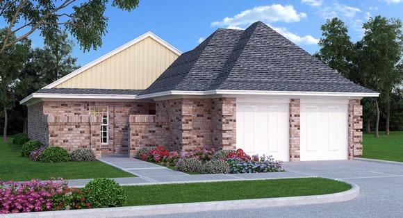 House Plan 76904 with 2 Beds, 2 Baths, 2 Car Garage Elevation