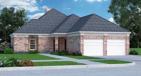 House Plan 76908 with 2 Beds, 2 Baths, 2 Car Garage Elevation