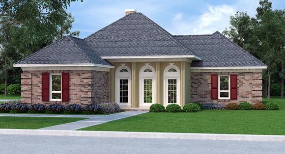 House Plan 76909 with 3 Beds, 2 Baths, 2 Car Garage Elevation