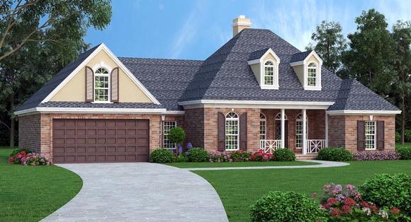 House Plan 76910 with 3 Beds, 3 Baths, 2 Car Garage Elevation