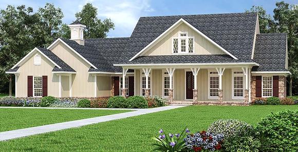 Country House Plan 76933 with 3 Beds, 3 Baths, 2 Car Garage Elevation