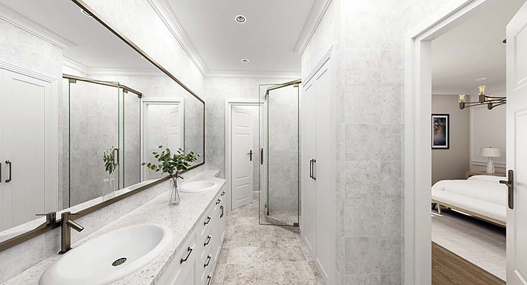 Cabin, Log Plan with 1550 Sq. Ft., 3 Bedrooms, 3 Bathrooms, 2 Car Garage Picture 6