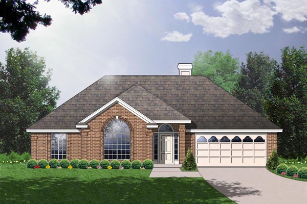 House Plan 77016 - Traditional Style with 1429 Sq Ft, 3 Bed, 2 Ba ...