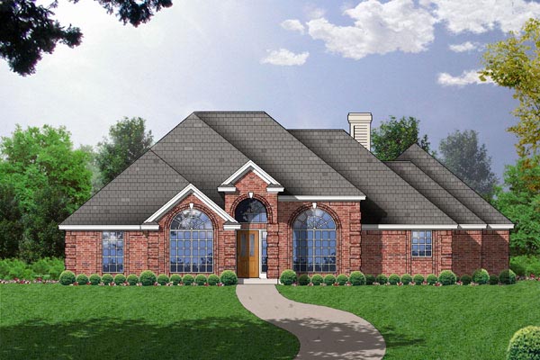 House Plan 77088 - One-Story Style with 2315 Sq Ft, 4 Bed, 2 Bath ...